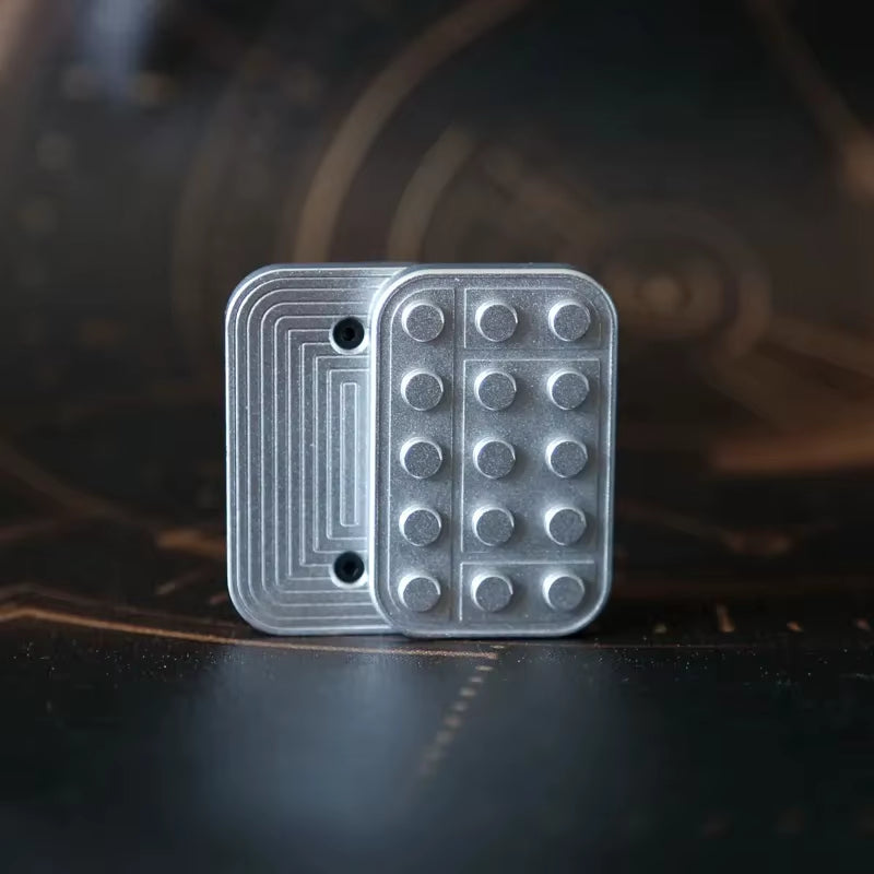 Metal EDC Fidget Slider Magnetic Brick Block Push Slider Haptic Slider Antistres Fidget Toys Adult Stress Relief Toy ADHD Autism