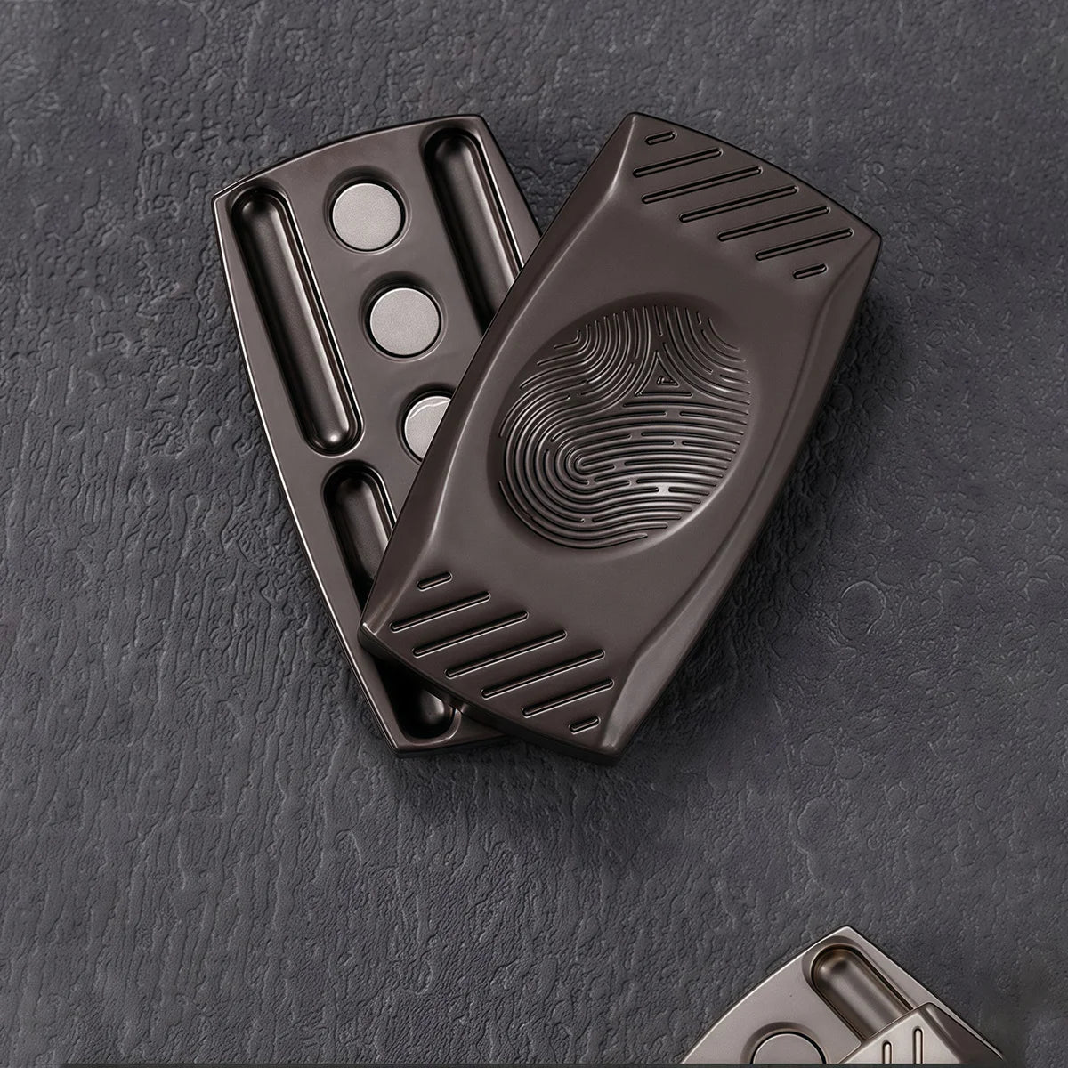Fingerprint Magnetic Haptic Slider EDC Fidget Slider Metal Fidget Toys ADHD Tool Adult Anxiety Stress Relief Toys