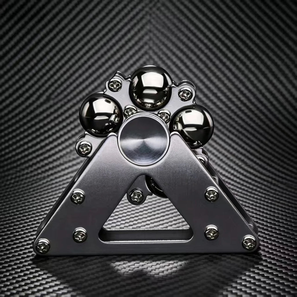 Metal Fidget Spinner, Rolling Ball Track Stress Relief Hand Spinner, Anti-Anxiety Fidget Toy for Adults & Kids