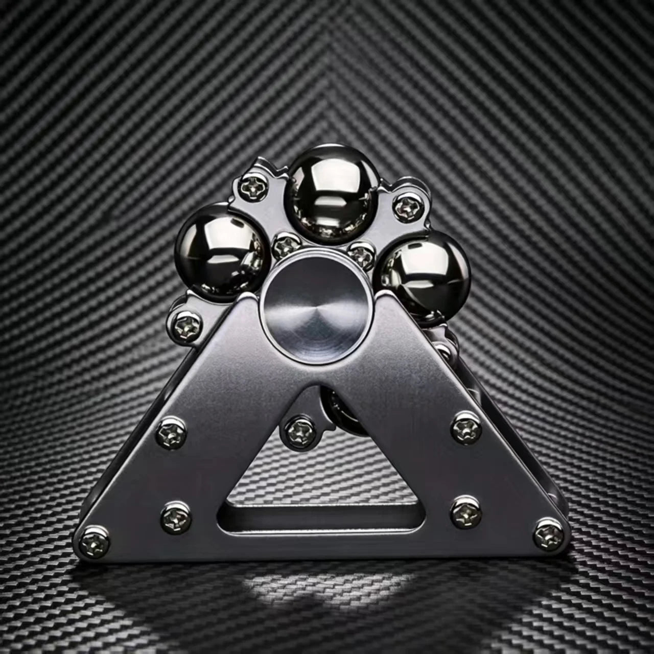Metal Fidget Spinner, Rolling Ball Track Stress Relief Hand Spinner, Anti-Anxiety Fidget Toy for Adults & Kids