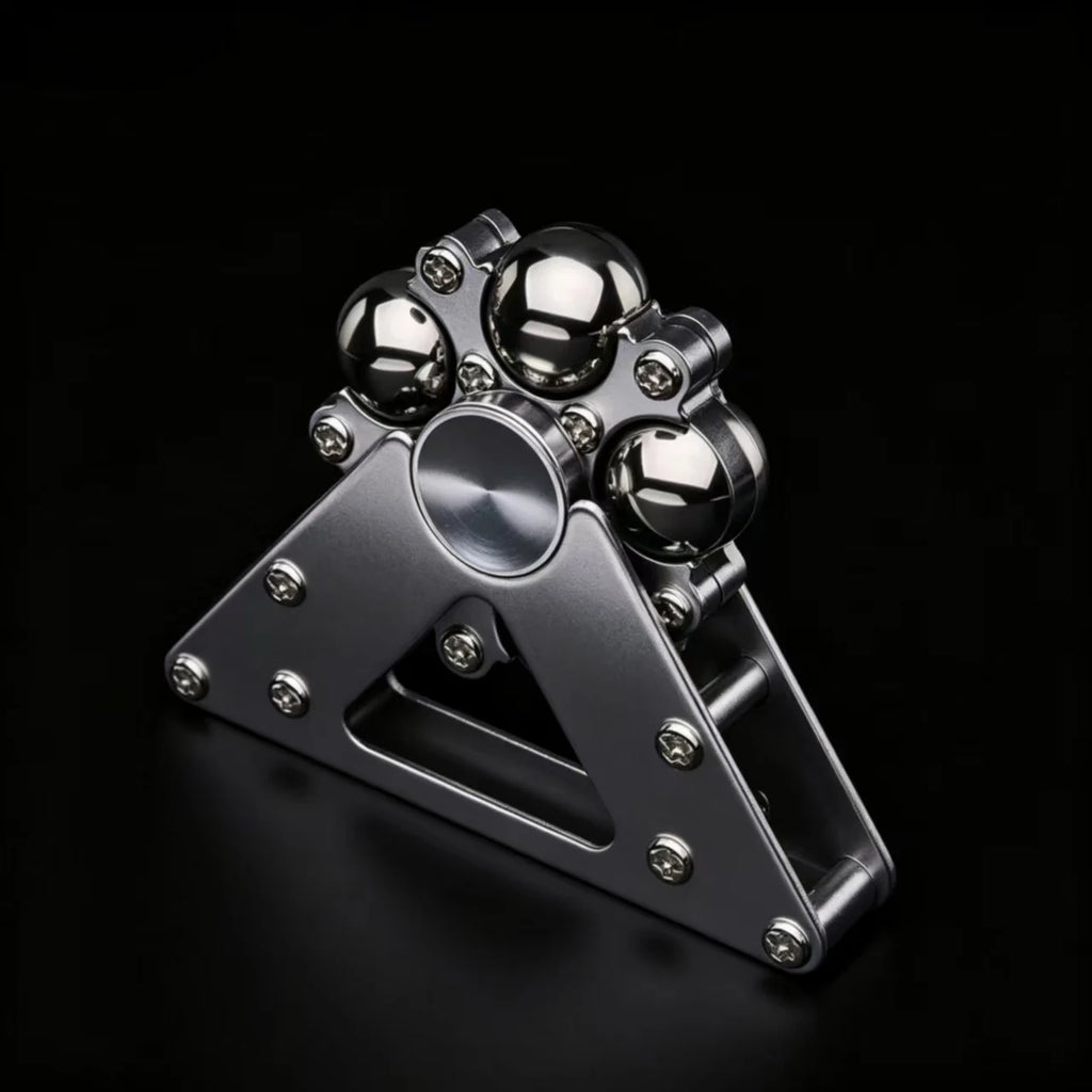 Metal Fidget Spinner, Rolling Ball Track Stress Relief Hand Spinner, Anti-Anxiety Fidget Toy for Adults & Kids