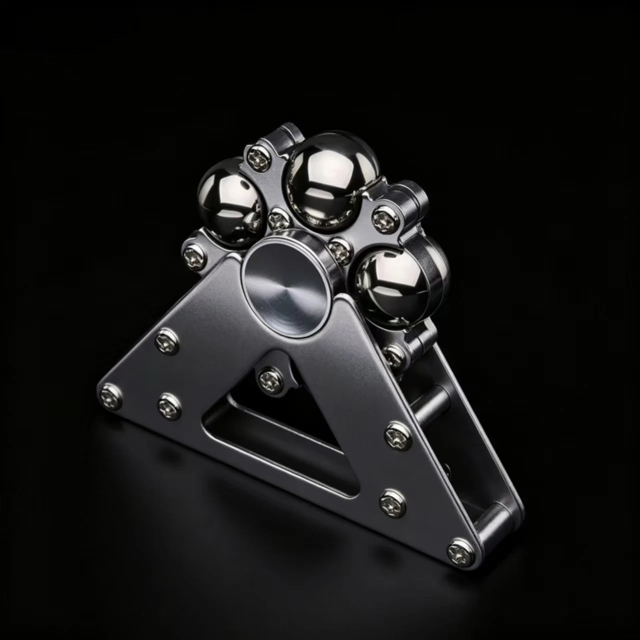 Metal Fidget Spinner, Rolling Ball Track Stress Relief Hand Spinner, Anti-Anxiety Fidget Toy for Adults & Kids