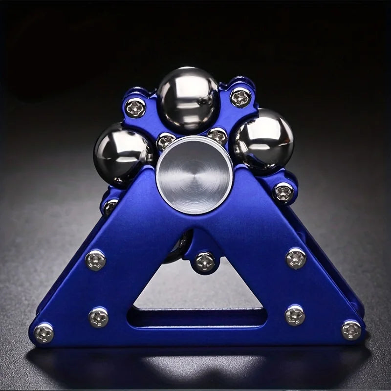 Metal Fidget Spinner, Rolling Ball Track Stress Relief Hand Spinner, Anti-Anxiety Fidget Toy for Adults & Kids