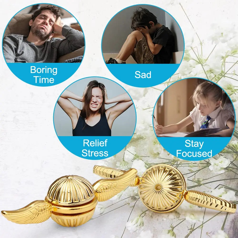 Metallic Spinner Fidgeting Toys ,Antistress Metal Toy EDC Fidget Spinners for Anxiety Adults Kids Sensory Stress Relief Toys