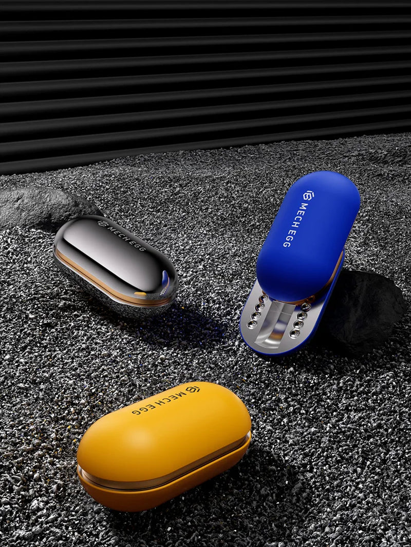 Fidget Toys Push-And-Slide Stress-Relieving Metal Toy, Mech Egg, EDC, ADHD Tool, Adult Stress-Relieving Toy, Kids' Gift
