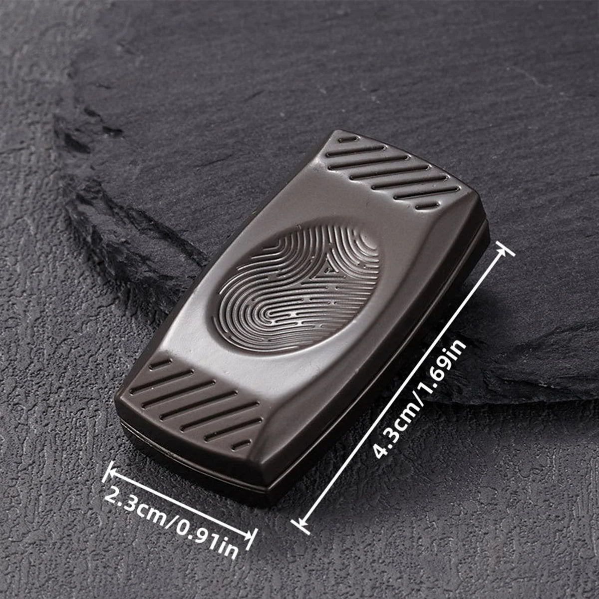 Fingerprint Magnetic Haptic Slider EDC Fidget Slider Metal Fidget Toys ADHD Tool Adult Anxiety Stress Relief Toys