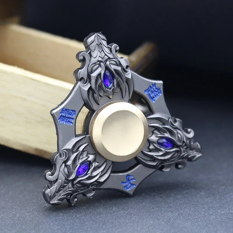 New Zinc Alloy Fidget Spinner Adult Gift Smooth Electroplate Hybrid Bearing Toys Metal Fidget Hand Spinner Finger Focus Toy