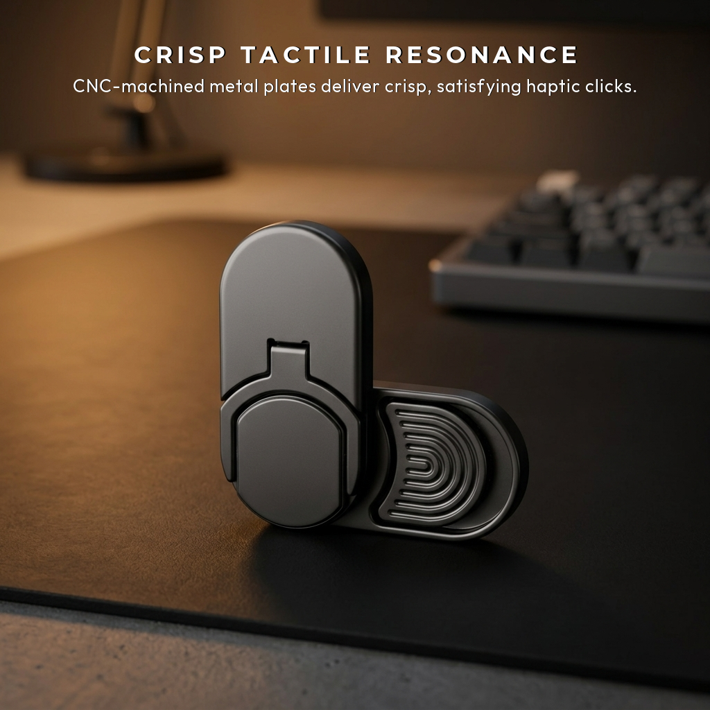 Aegis Stealth Slider | Premium Minimalist Haptic Fidget Slider - Copy View