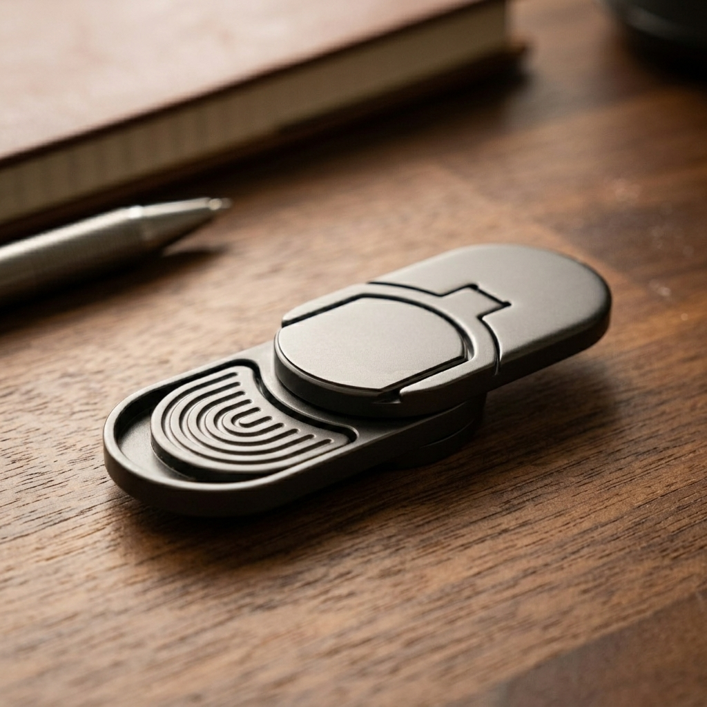 Aegis Stealth Slider | Premium Minimalist Haptic Fidget Slider - Lifestyle View
