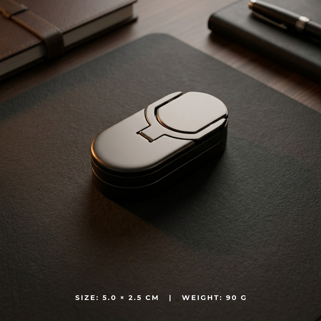 Aegis Stealth Slider | Premium Minimalist Haptic Fidget Slider - Tech View