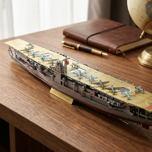 Apex Akagi Carrier | Premium 3D Stainless Steel Battleship Model - Lifestyle View
