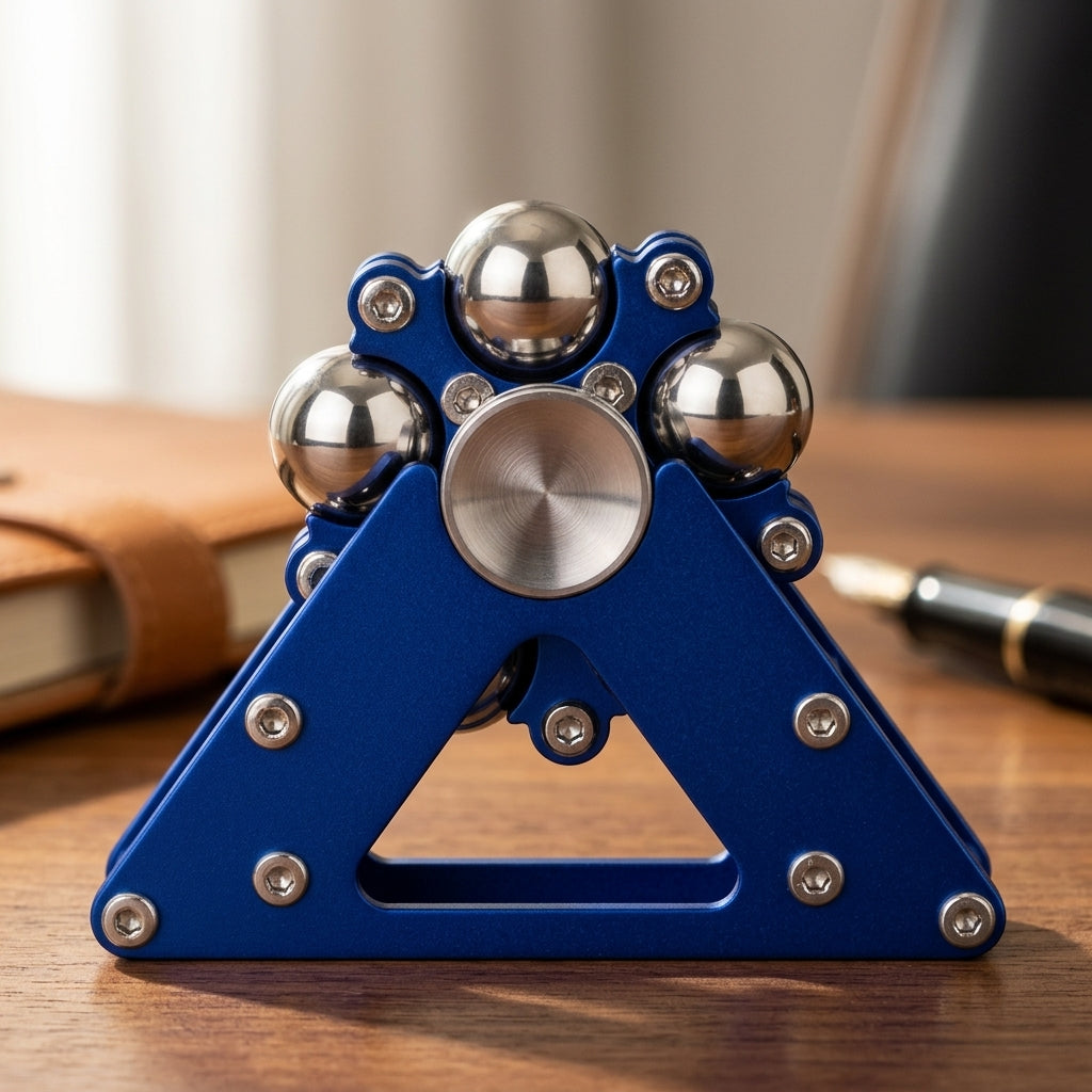 Apex Kinetic Ball Track Spinner | Premium Steel Orb Hand Spinner - Lifestyle View