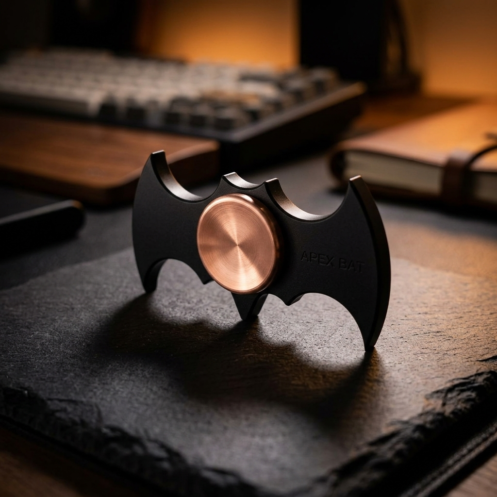 Apex Bat Fidget Spinner | Premium Copper & Aluminum Hand Spinner - Lifestyle View