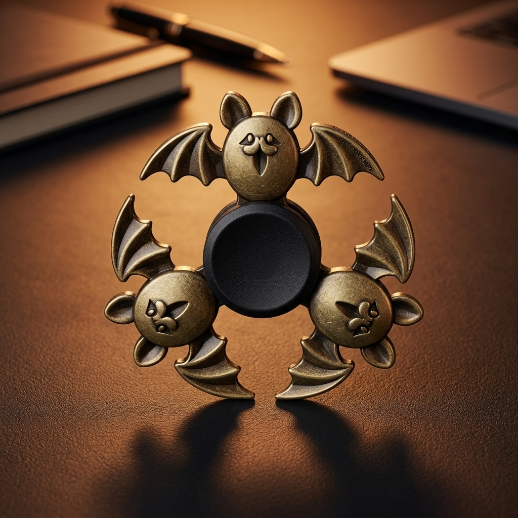 Apex Bronze Mute Spinner | Premium Antique Alloy Hand Spinner - Gt View