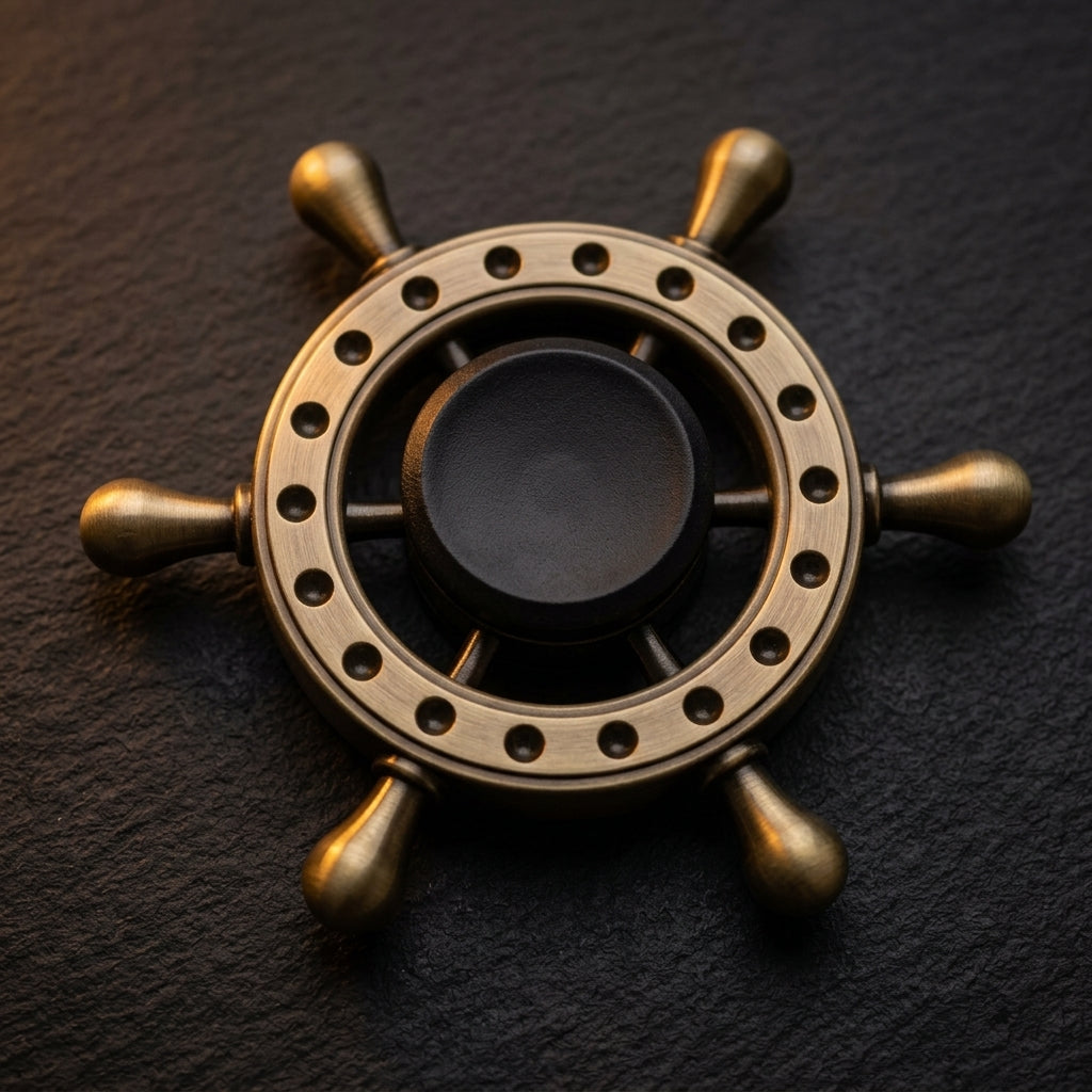 Apex Bronze Mute Spinner | Premium Antique Alloy Hand Spinner - Gt View