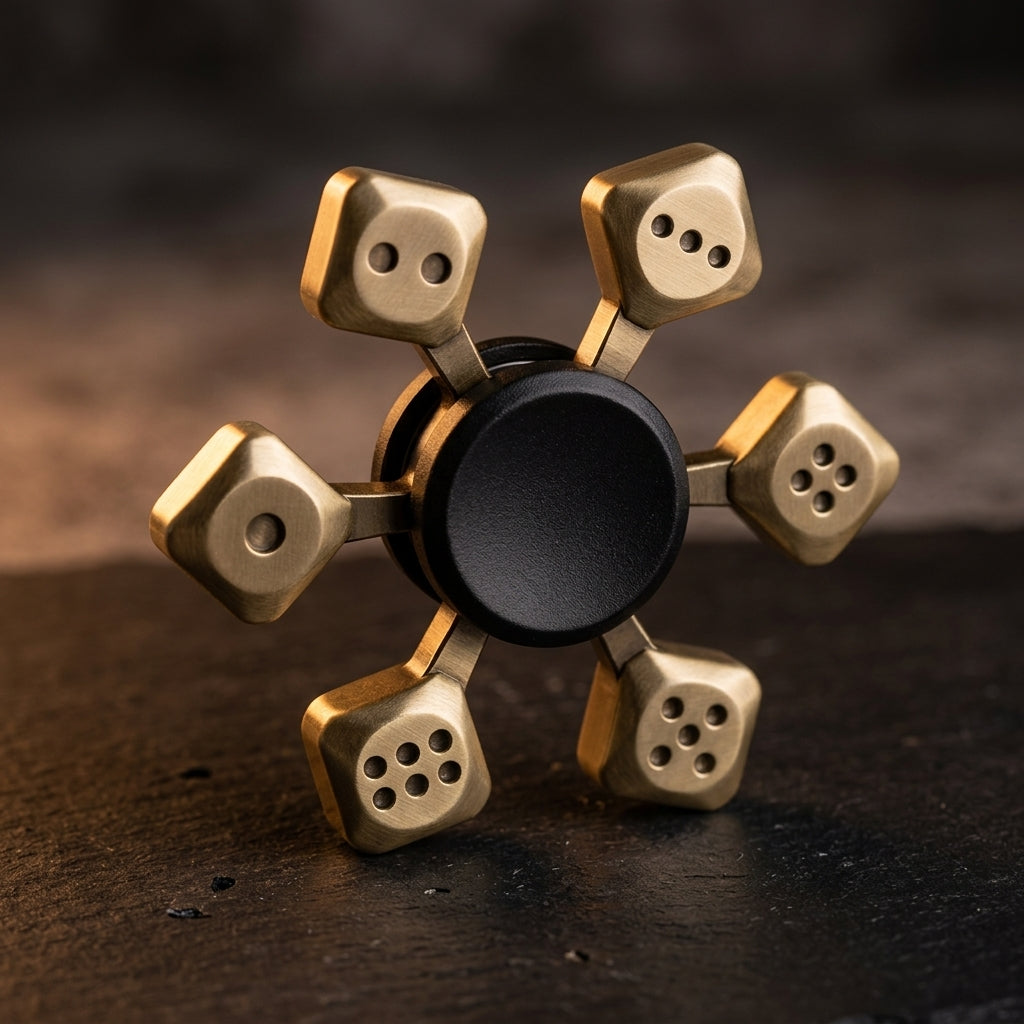 Apex Bronze Mute Spinner | Premium Antique Alloy Hand Spinner - Gt View