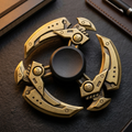 Apex Bronze Mute Spinner | Premium Antique Alloy Hand Spinner - Gt View