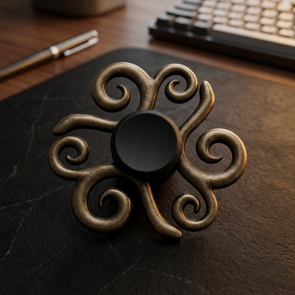Apex Bronze Mute Spinner | Premium Antique Alloy Hand Spinner - Gt View