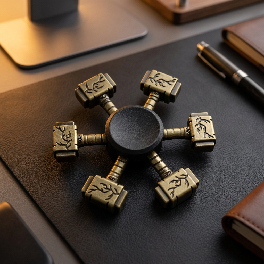 Apex Bronze Mute Spinner | Premium Antique Alloy Hand Spinner - Gt View