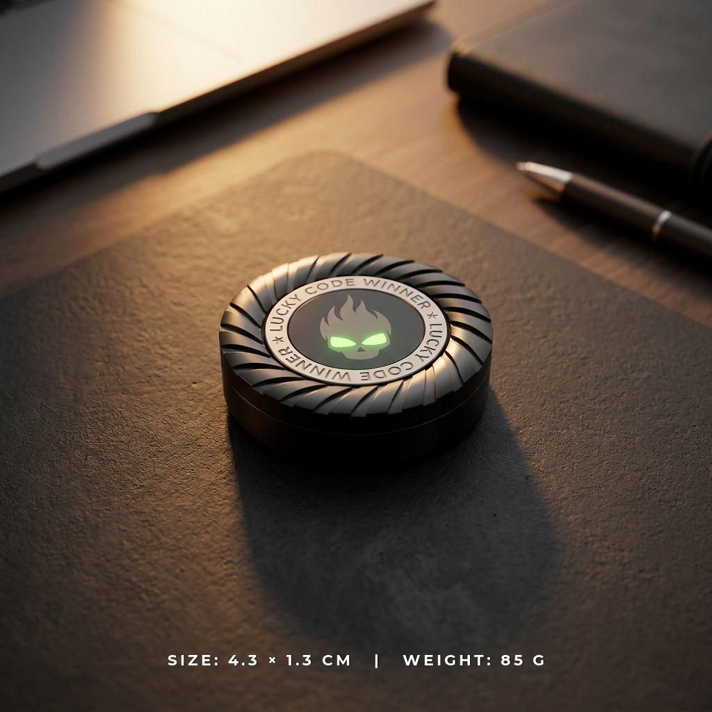 Apex Chrono Ratchet Spinner | Premium Machined Brass Gear Gyro - Tech View