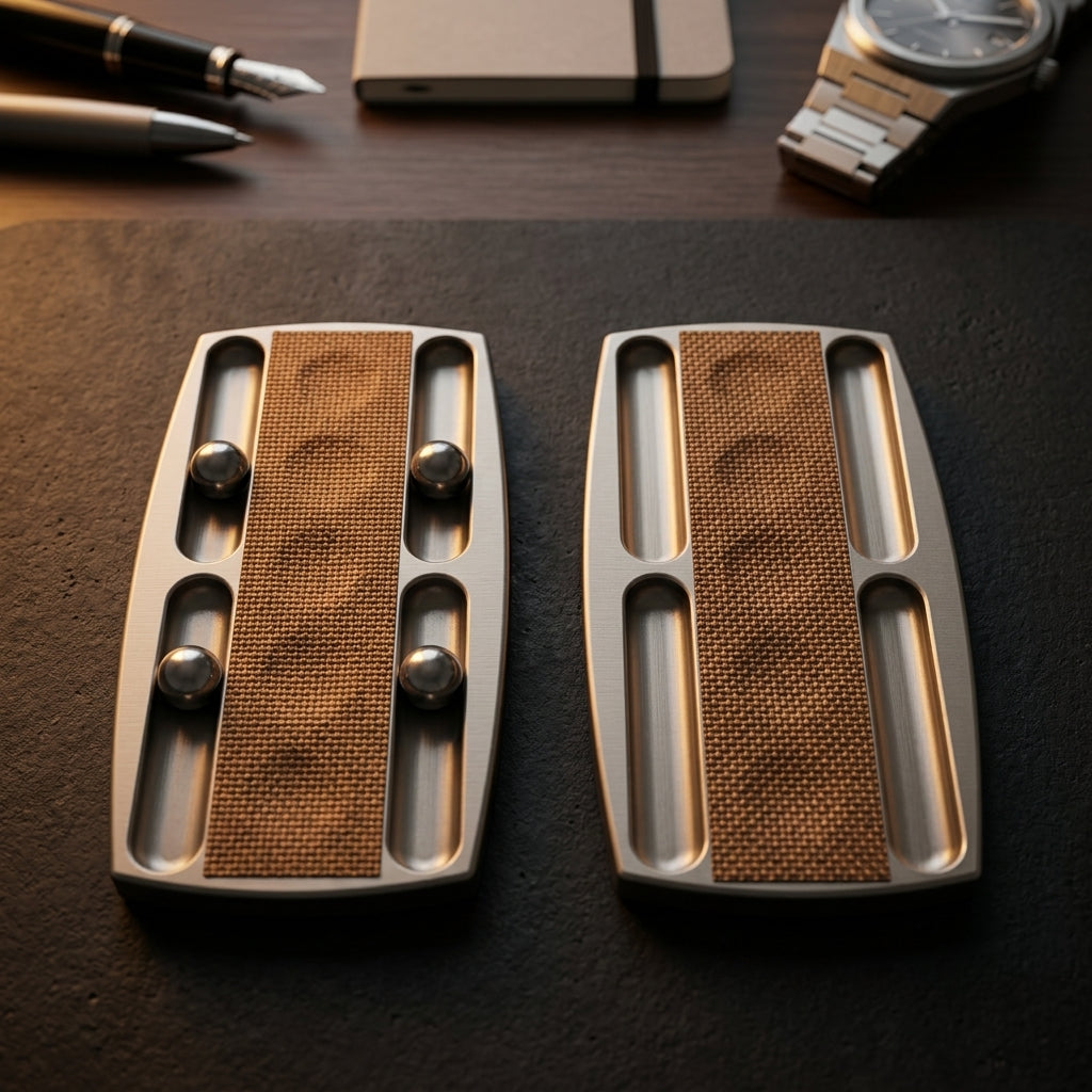 Apex Fingerprint Haptic Slider | Premium Textured Zinc Alloy Slider - Detail View