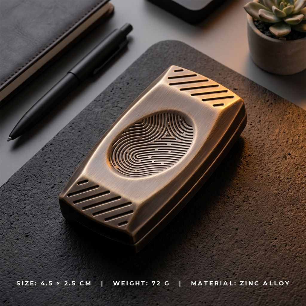 Apex Fingerprint Haptic Slider | Premium Textured Zinc Alloy Slider - Tech View