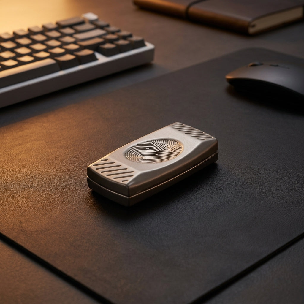 Apex Fingerprint Haptic Slider | Premium Textured Zinc Alloy Slider - Variant View