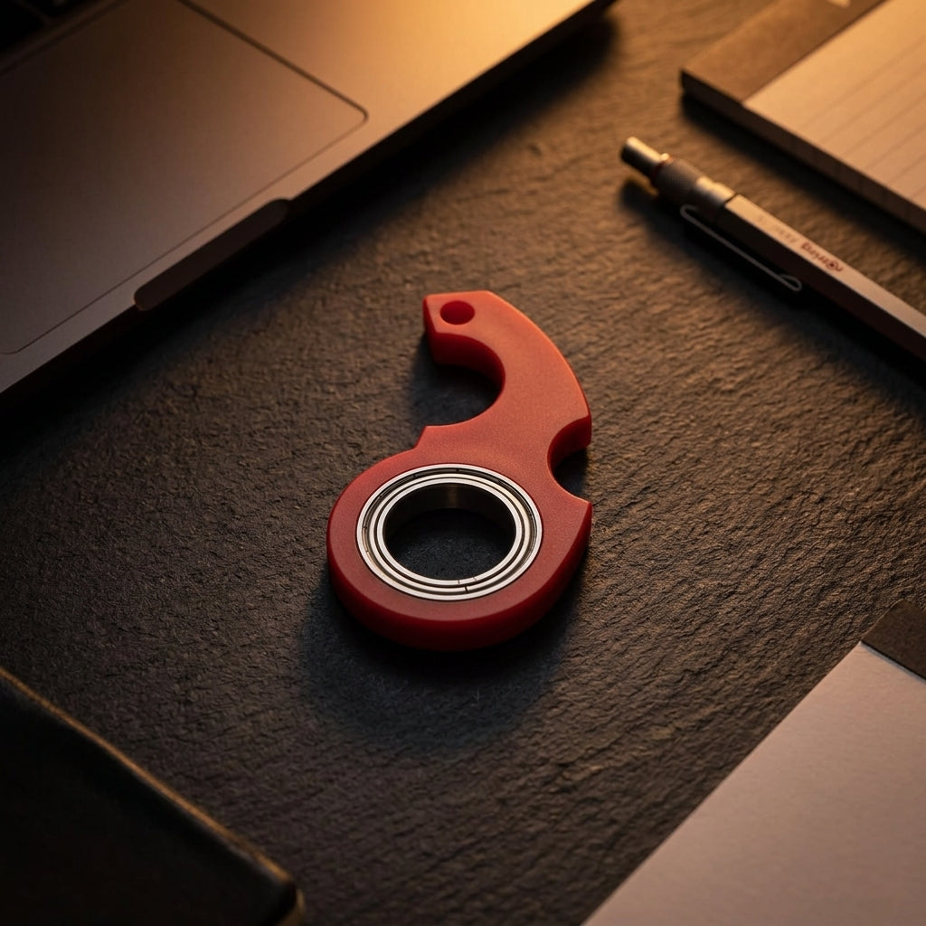 Apex Spinner Keyring | Premium Alloy Fidget Keychain - Keyring View