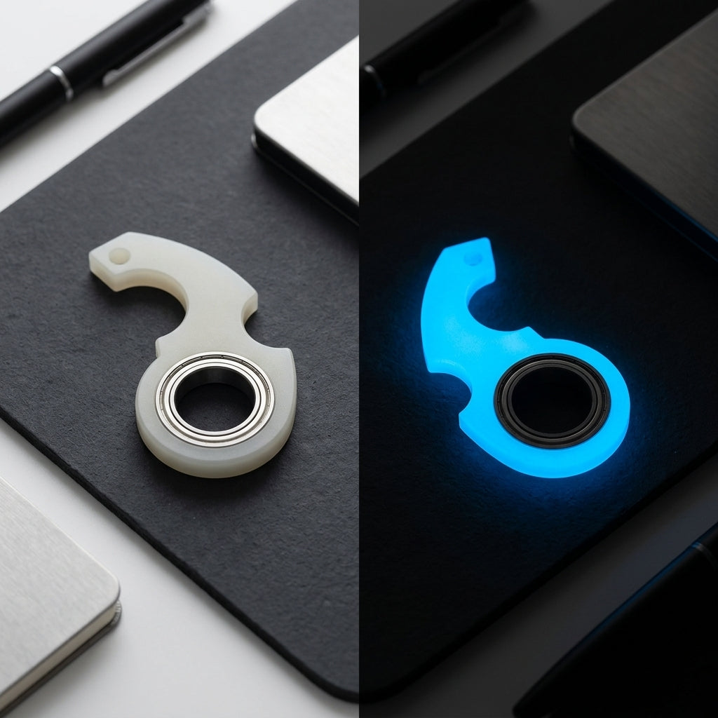 Apex Spinner Keyring | Premium Alloy Fidget Keychain - Luminous View