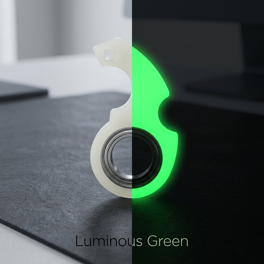 Apex Spinner Keyring | Premium Alloy Fidget Keychain - Luminous View