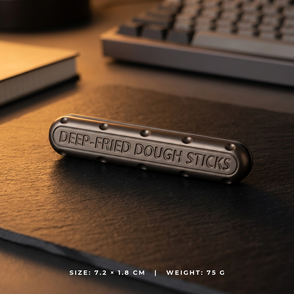 Nexus Youtiao Haptic Slider | Premium Sandblasted Gunmetal Fidget Bar - Tech View