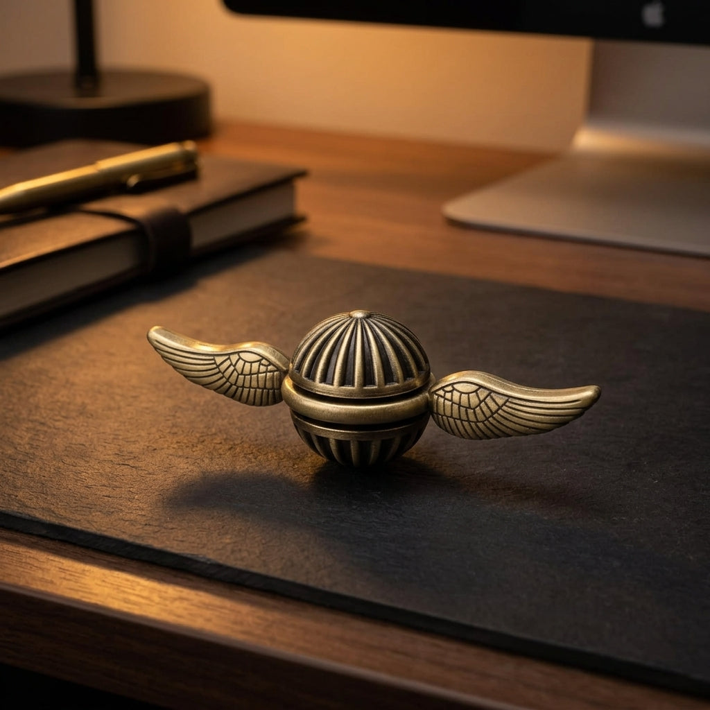 Apex Metallic Orb Spinner | Premium Spherical Kinetic Hand Spinner - Orb View