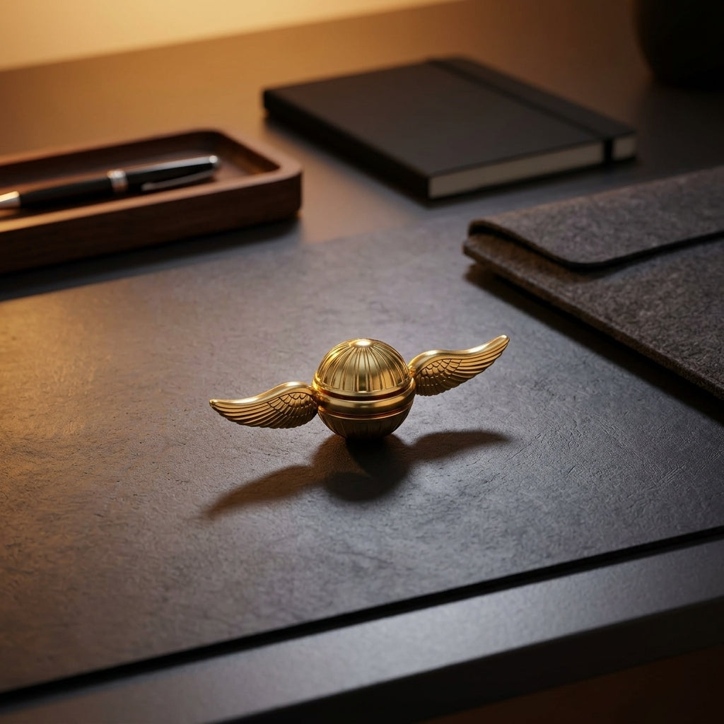Apex Metallic Orb Spinner | Premium Spherical Kinetic Hand Spinner - Lifestyle View