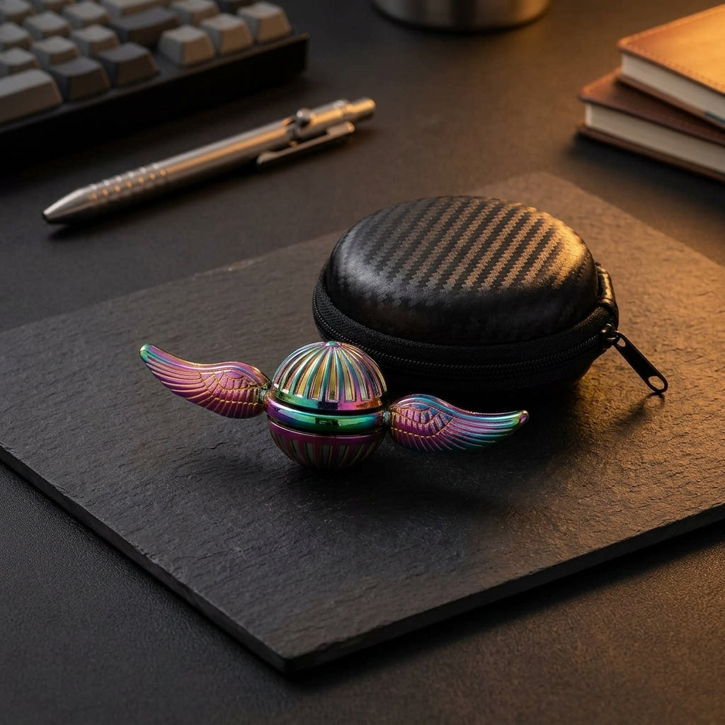 Apex Metallic Orb Spinner | Premium Spherical Kinetic Hand Spinner - Orb View