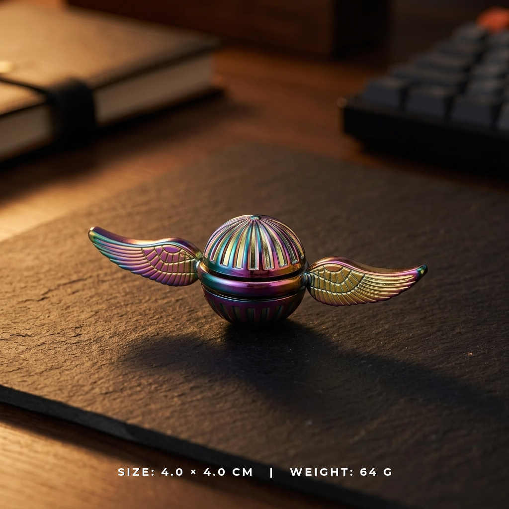 Apex Metallic Orb Spinner | Premium Spherical Kinetic Hand Spinner - Tech View