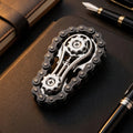 Apex Gear Orbit | Premium CNC Chain Link Fidget Sculpture - Variant View