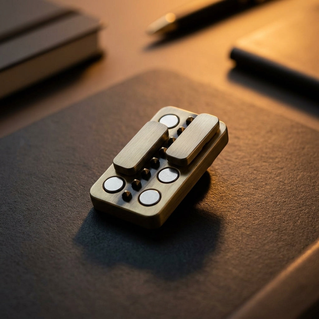 Apex Soundwave Haptic Slider | Premium Zinc Alloy Push Card - Variant View