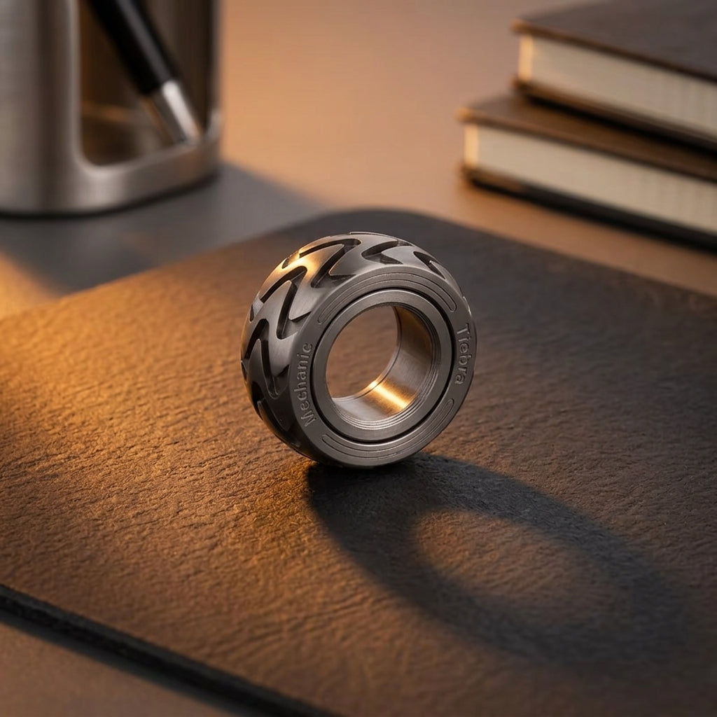 Vortex Haptic Ring | Premium EDC Watch-Bezel Fidget Ring - Hero View