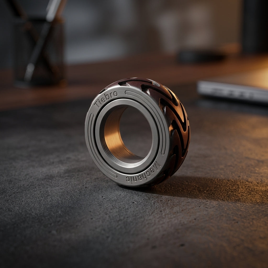 Vortex Haptic Ring | Premium EDC Watch-Bezel Fidget Ring - Lifestyle View