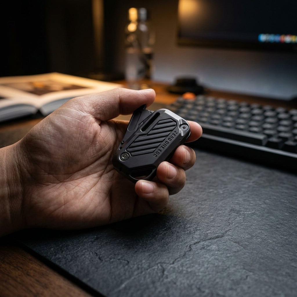 Apex 01 Haptic Slider | Premium Dual-Track Magnetic Fidget Slider - Lifestyle View