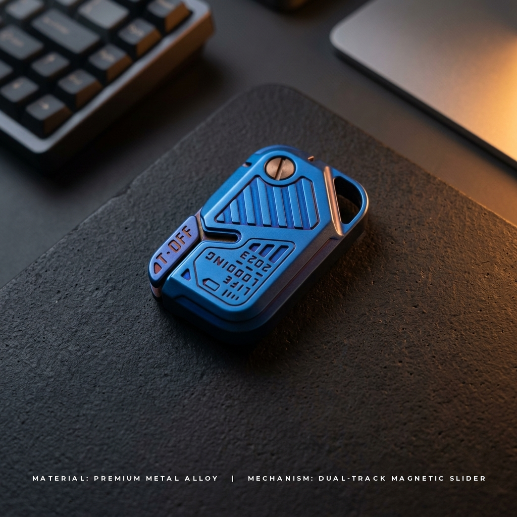 Apex 01 Haptic Slider | Premium Dual-Track Magnetic Fidget Slider - Tech View