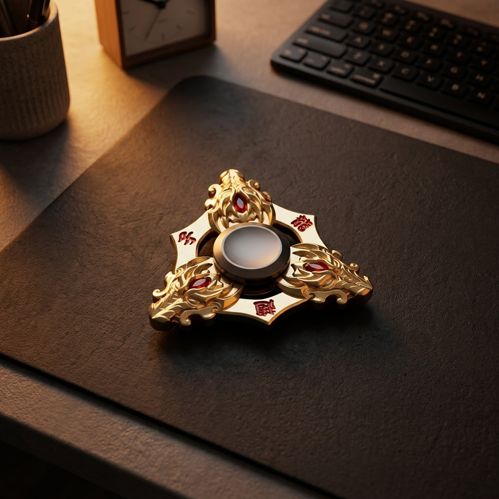 Apex Electroplate Fidget Spinner | Premium Zinc Alloy Hand Spinner - Lifestyle View