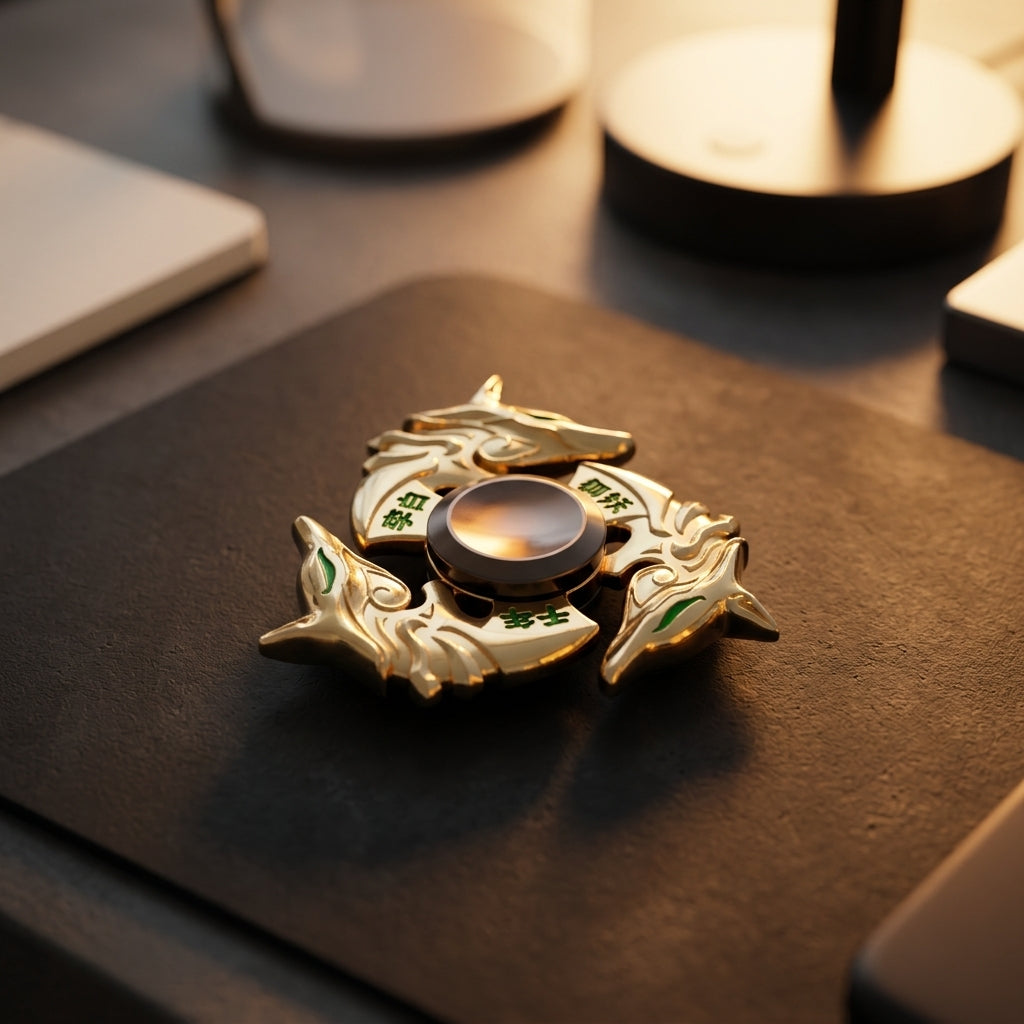 Apex Electroplate Fidget Spinner | Premium Zinc Alloy Hand Spinner - Lifestyle View