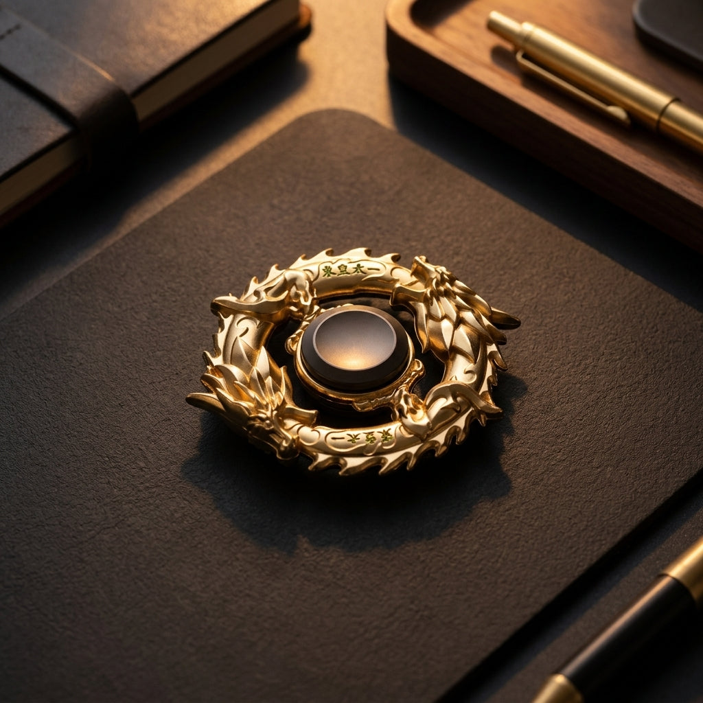 Apex Electroplate Fidget Spinner | Premium Zinc Alloy Hand Spinner - Dh View